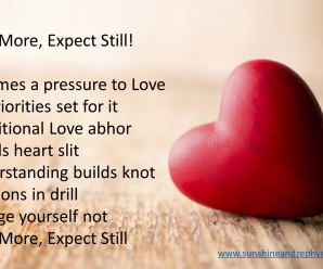 Love more Expect still