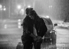 Hug in rain